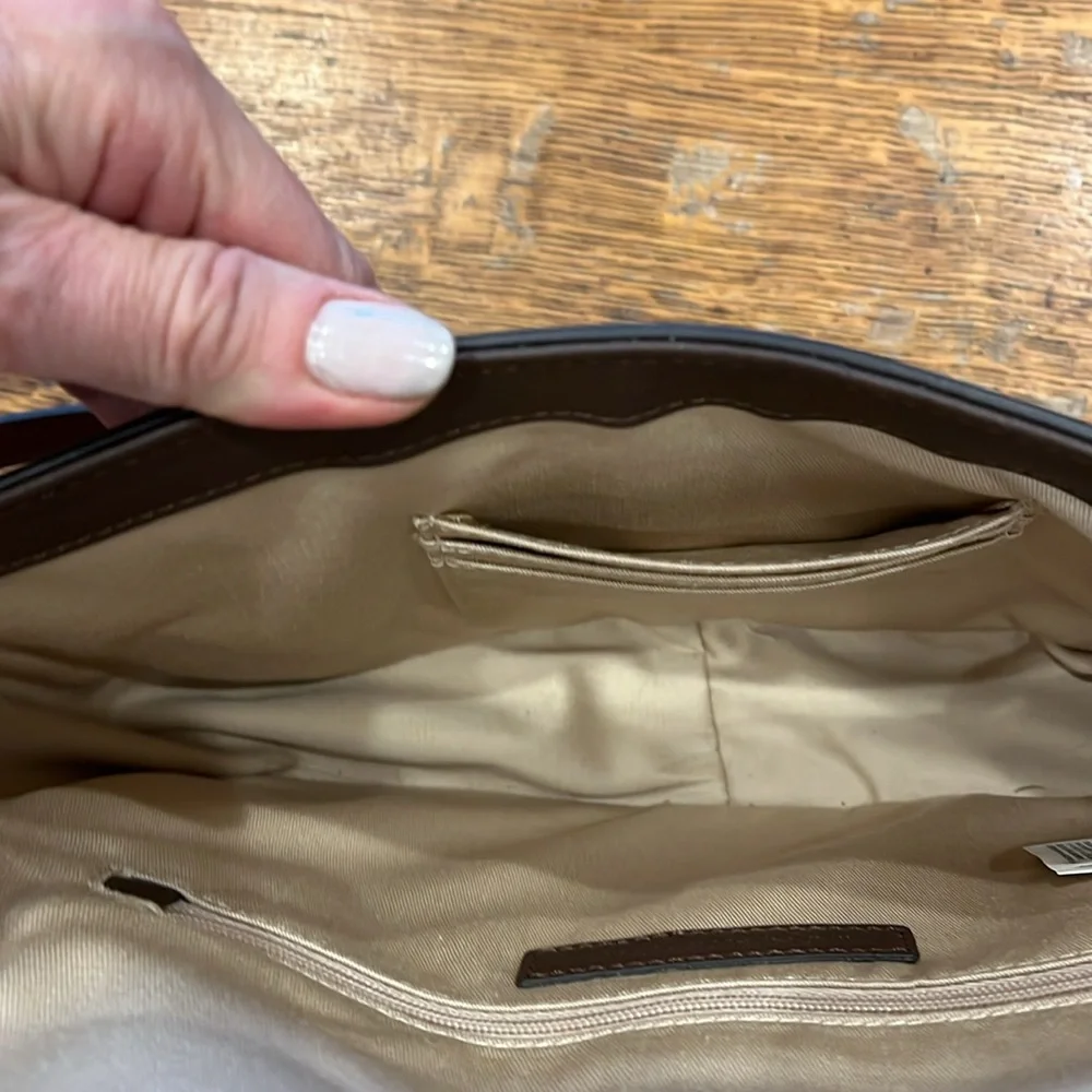 Banana Republic Half Moon Crossbody Bag, Chestnut; NWOT - Picture 7 of 8